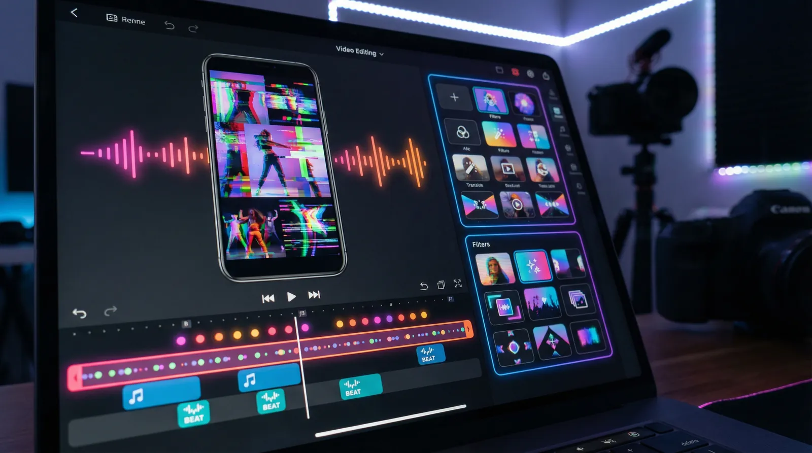 尤物视频 抖音风格视频剪辑界面